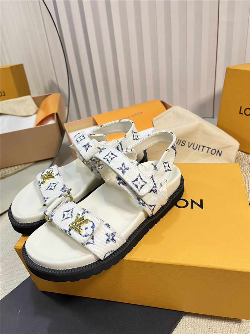 l0vis Vvtt0n lv catwalk style thick sole sandals replica shoes