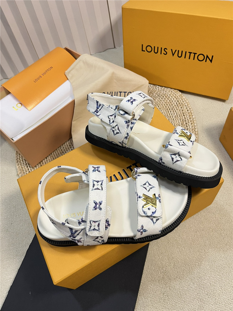l0vis Vvtt0n lv catwalk style thick sole sandals replica shoes