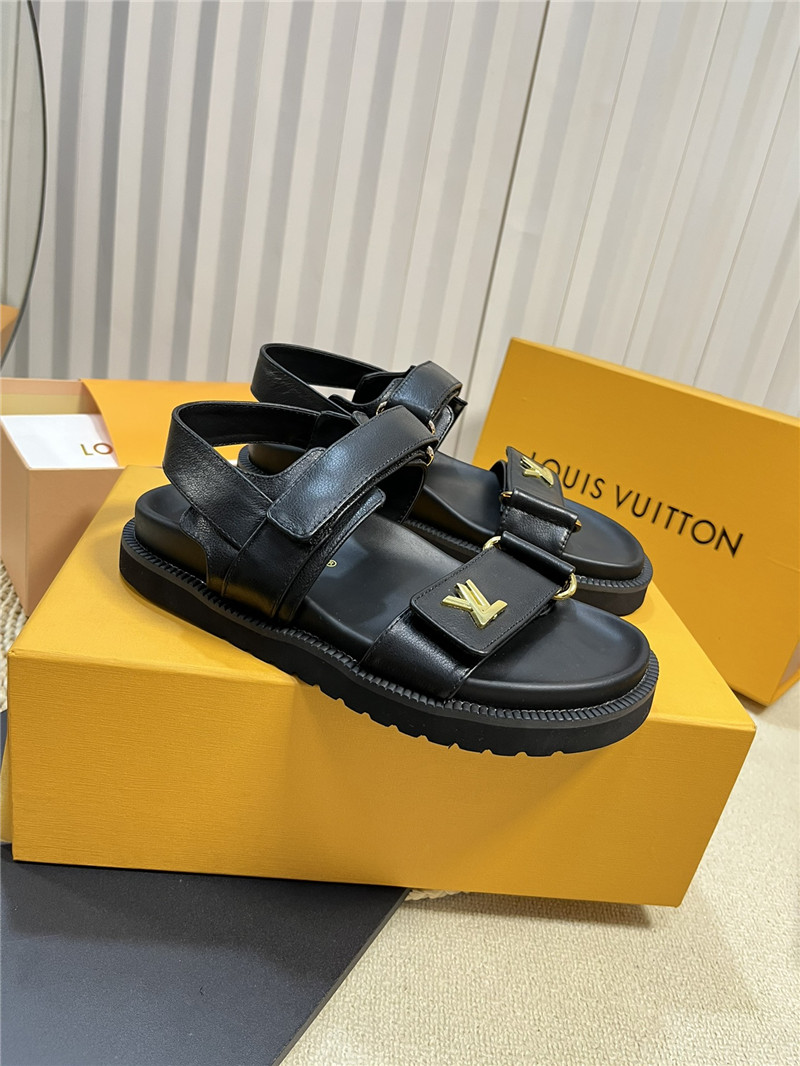 l0vis Vvtt0n lv catwalk style thick sole sandals replica shoes