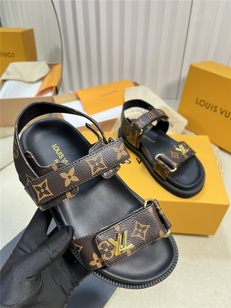 l0vis Vvtt0n lv catwalk style thick sole sandals replica shoes