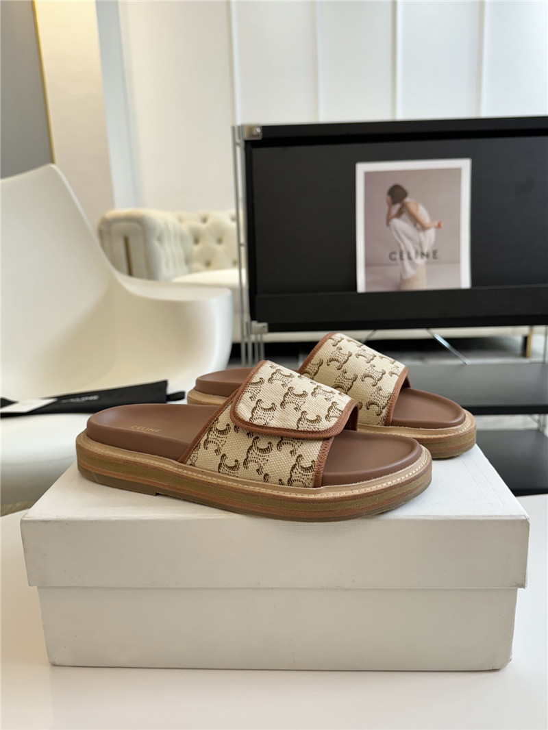 celine flat micro label sandals slippers replica shoes