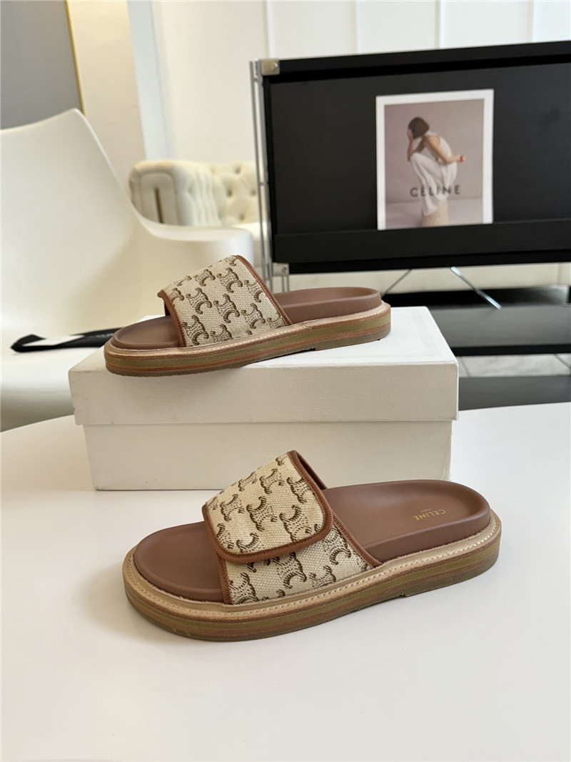 celine flat micro label sandals slippers replica shoes