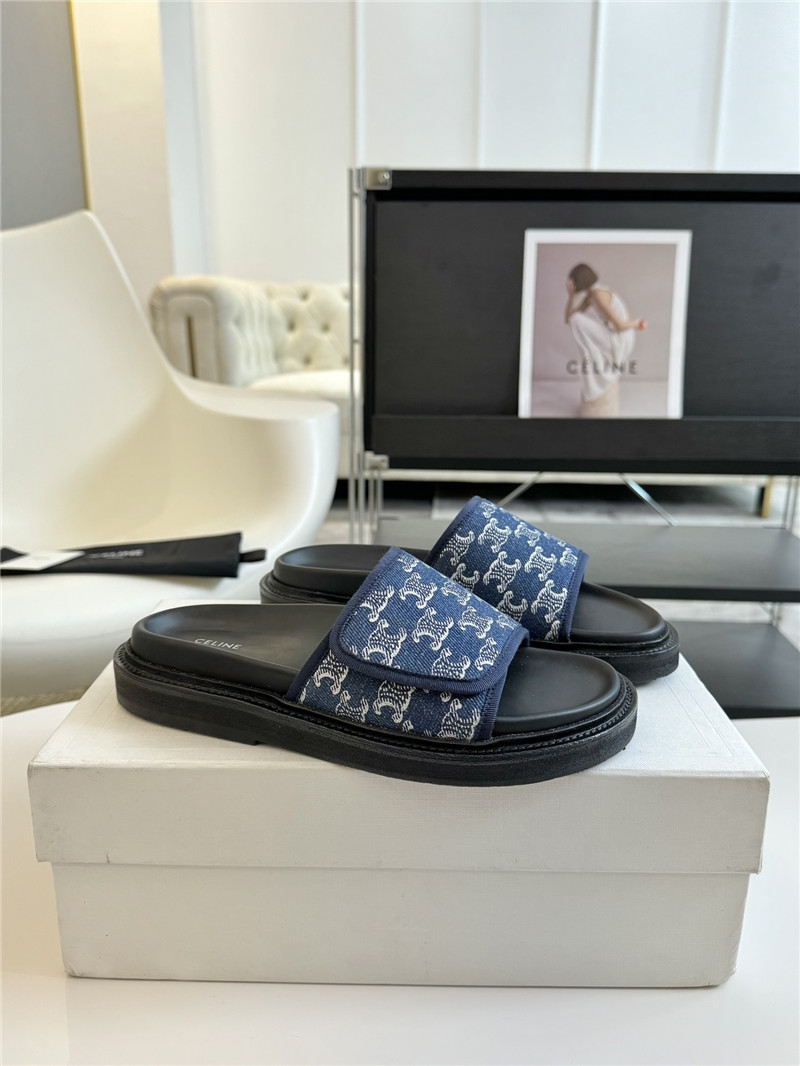 celine flat micro label sandals slippers replica shoes