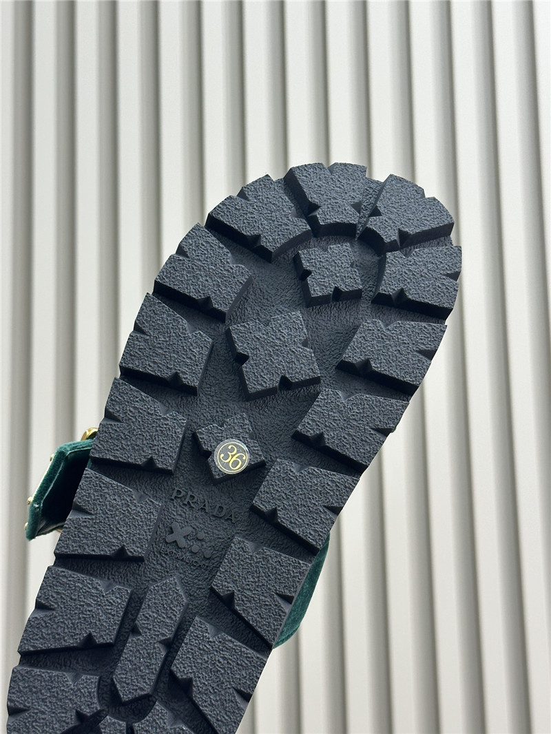 pra*a velvet sandals ma1s0n Marg*e1a replica shoes