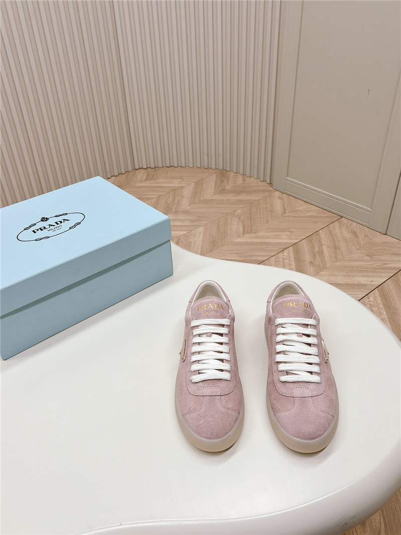 Pra*a pink low top sneakers for women