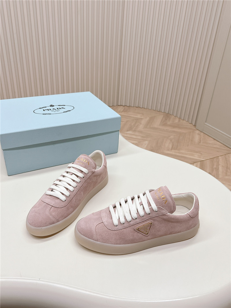 Prada Pink Low Top Sneakers for Women