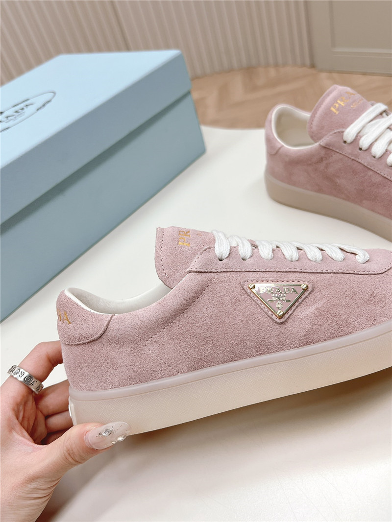 Pra*a pink low top sneakers for women