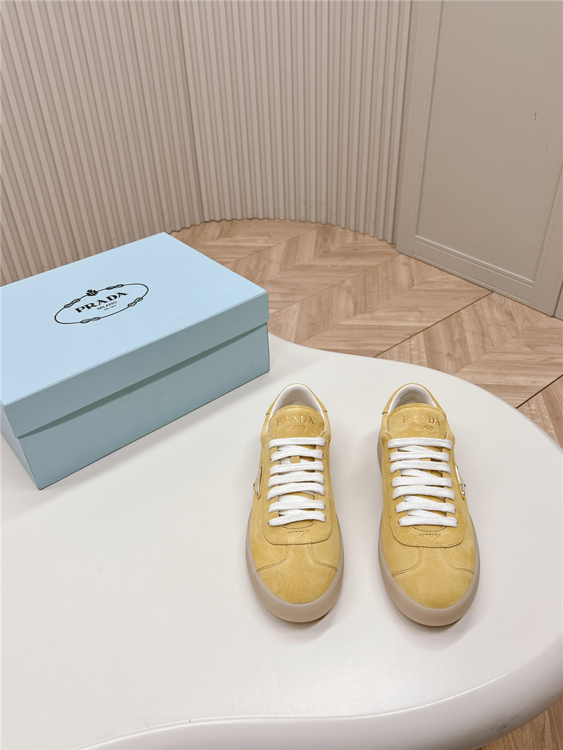 Pra*a yellow low top sneakers for women