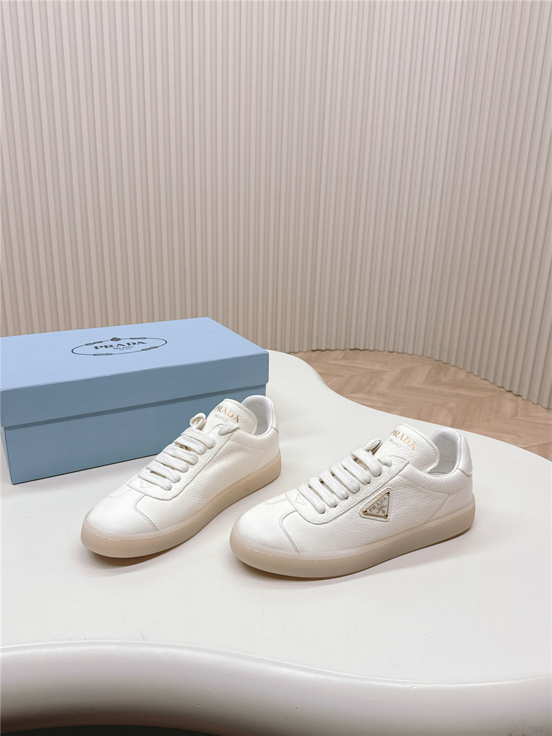 Prada White Leather Sneakers for Women