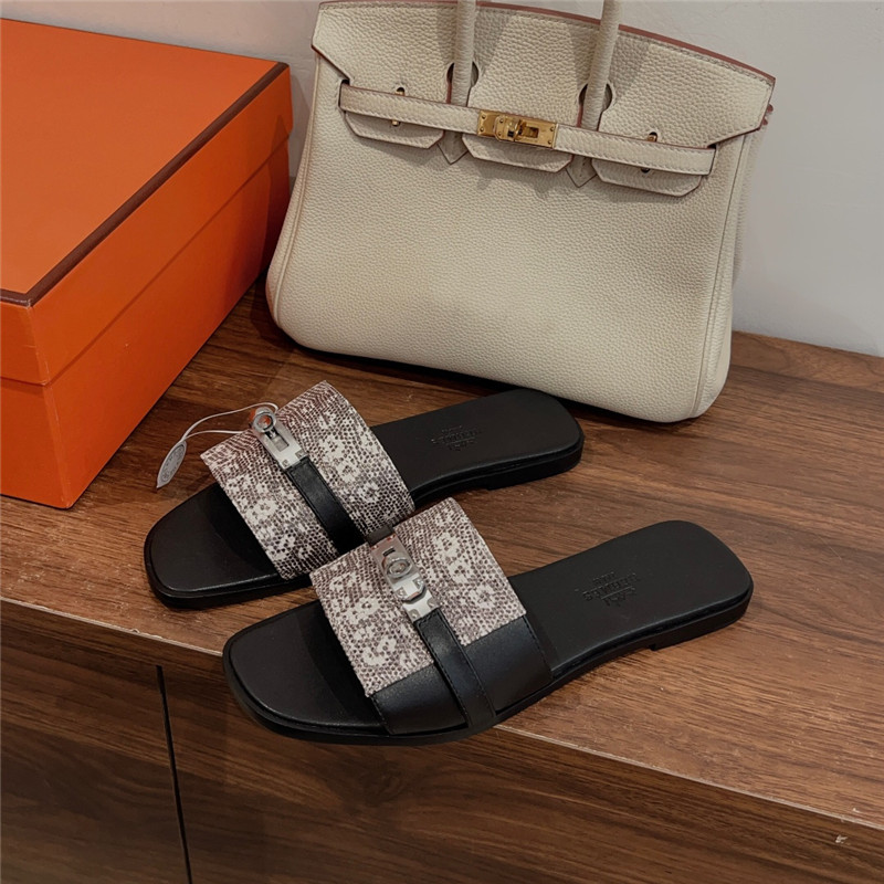 H**me5 kelly buckle slippers replica designer shoes