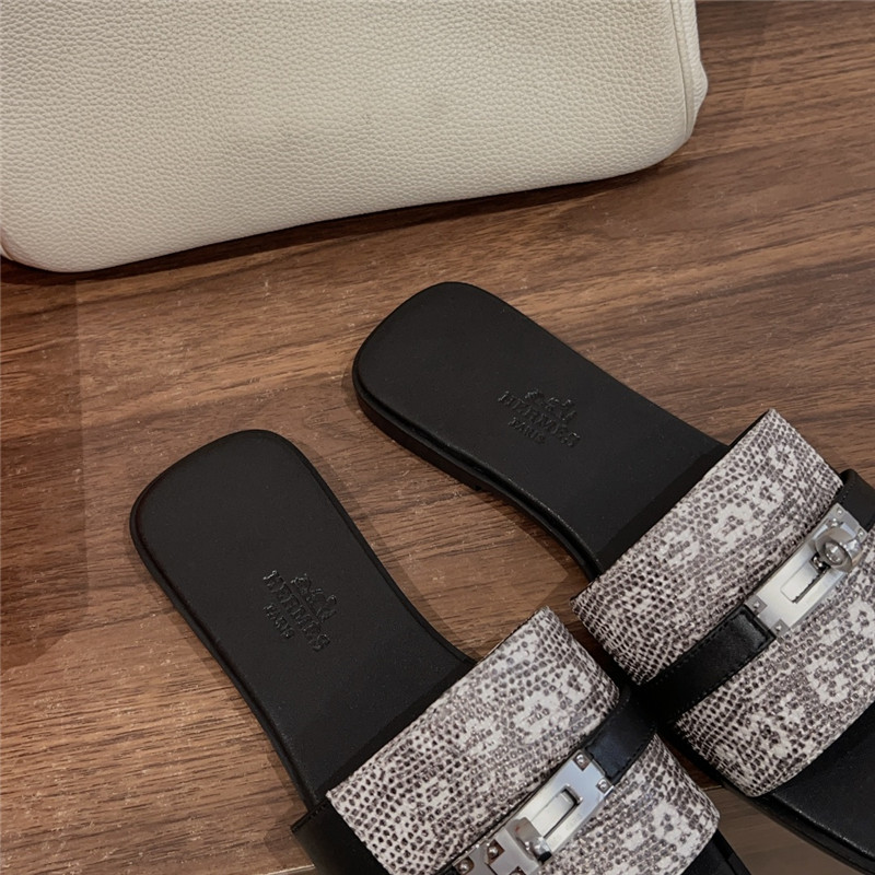 H**me5 kelly buckle slippers replica designer shoes