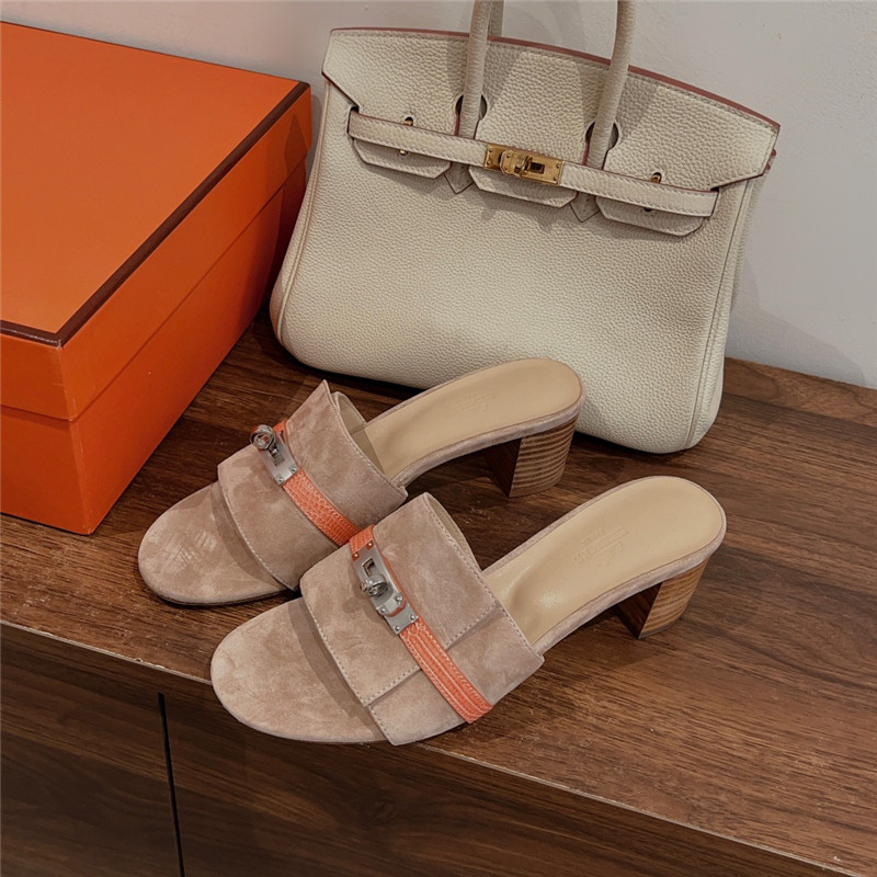 H**me5 kelly buckle slippers replica designer shoes