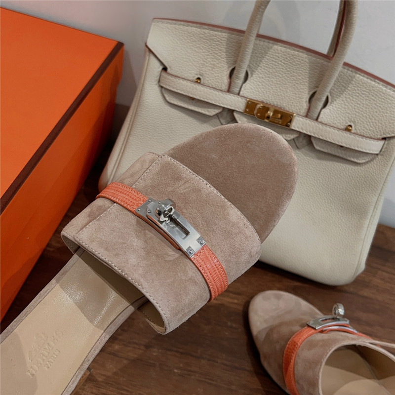 H**me5 kelly buckle slippers replica designer shoes