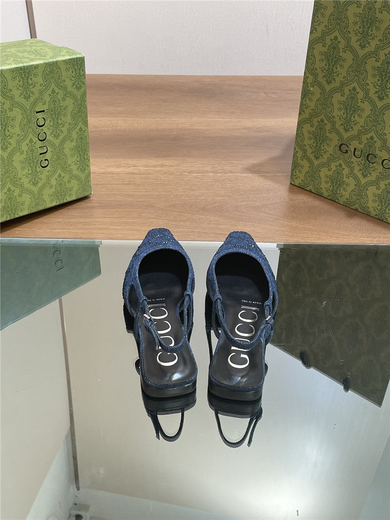 Gvc*1 small square toe back sandals replica shoes