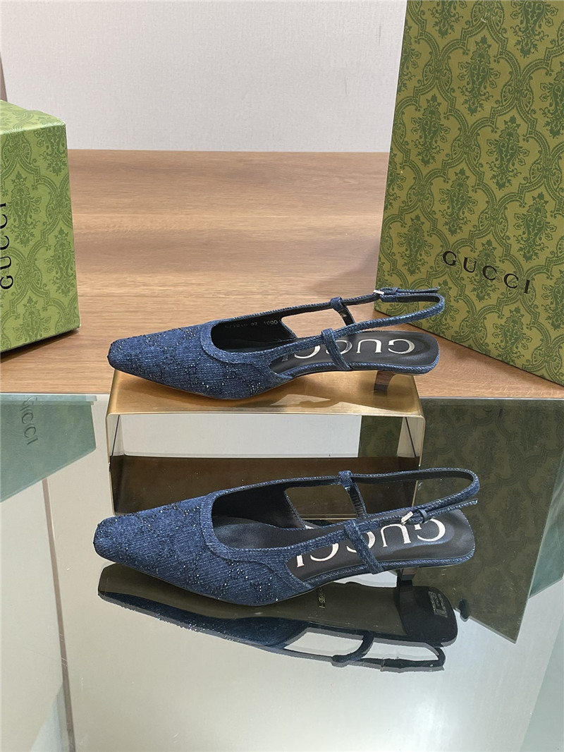 Gvc*1 small square toe back sandals replica shoes