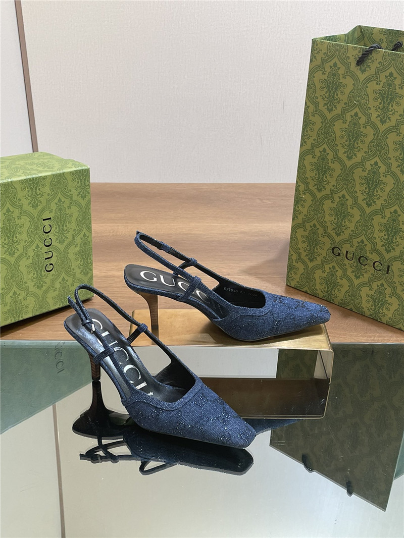 Gvc*1 small square toe back sandals replica shoes