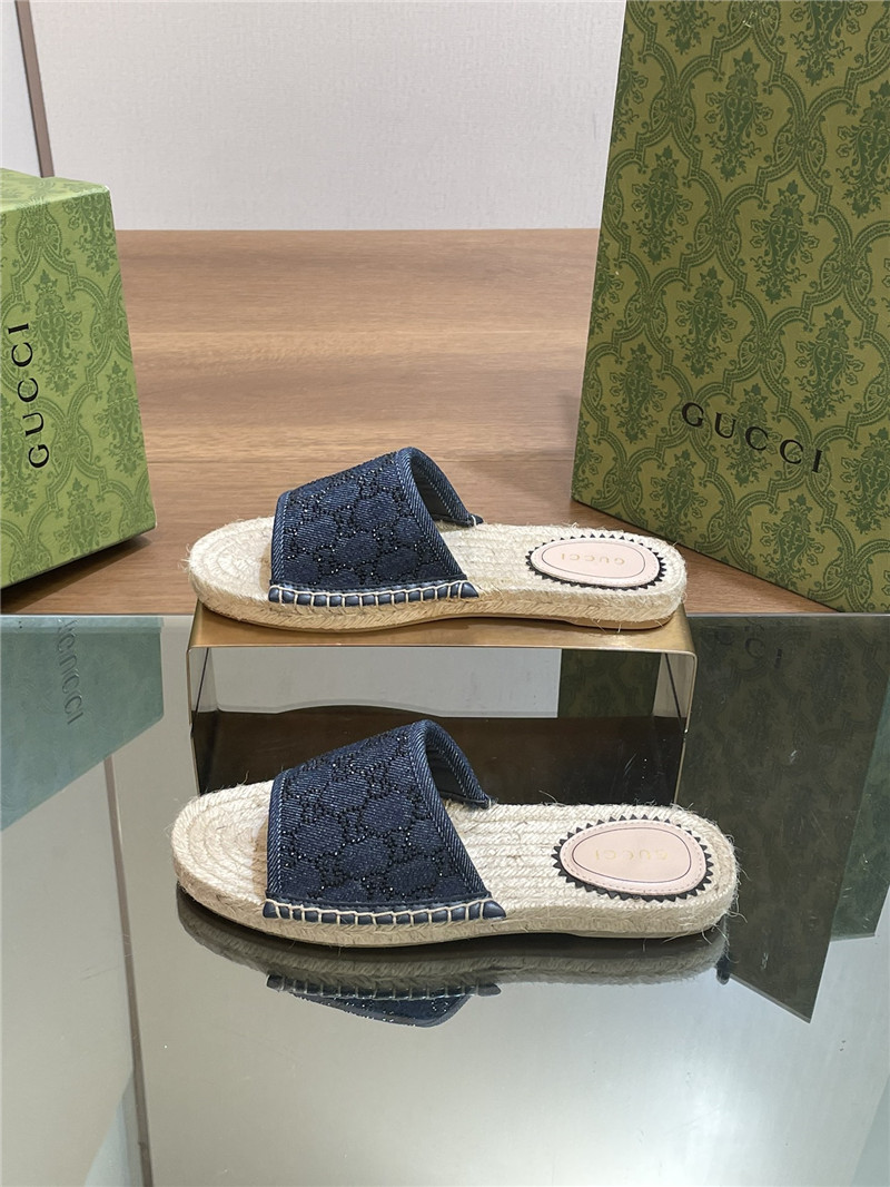 Gvc*1 straw hemp fisherman slippers replica shoes