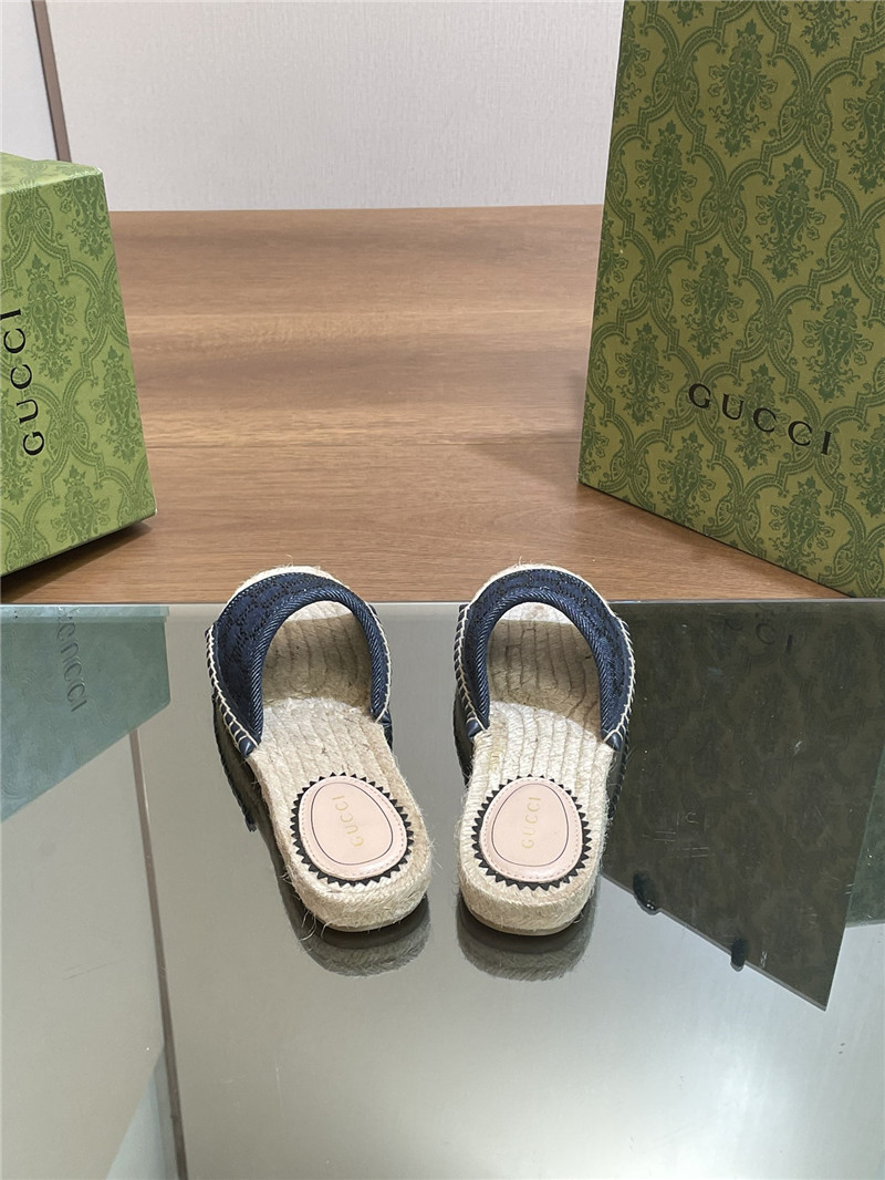 Gvc*1 straw hemp fisherman slippers replica shoes