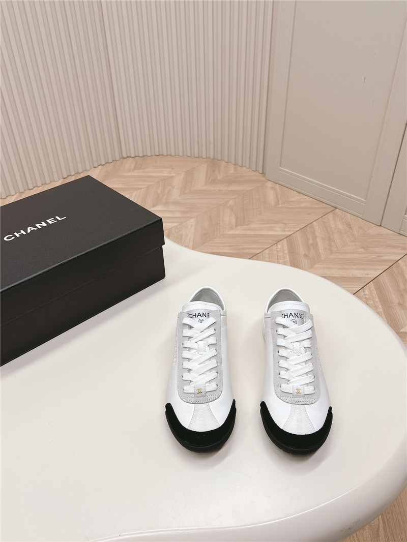 Ch**el white low top sneakers