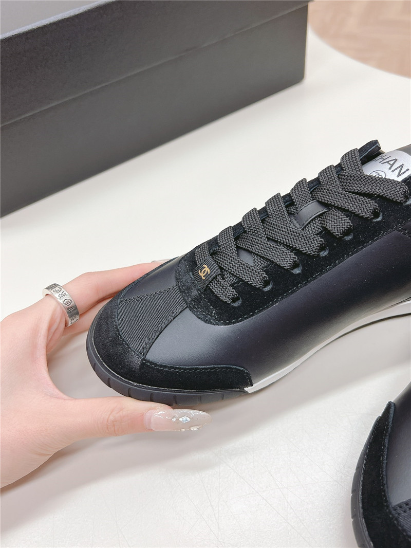 Ch**el black low top sneakers