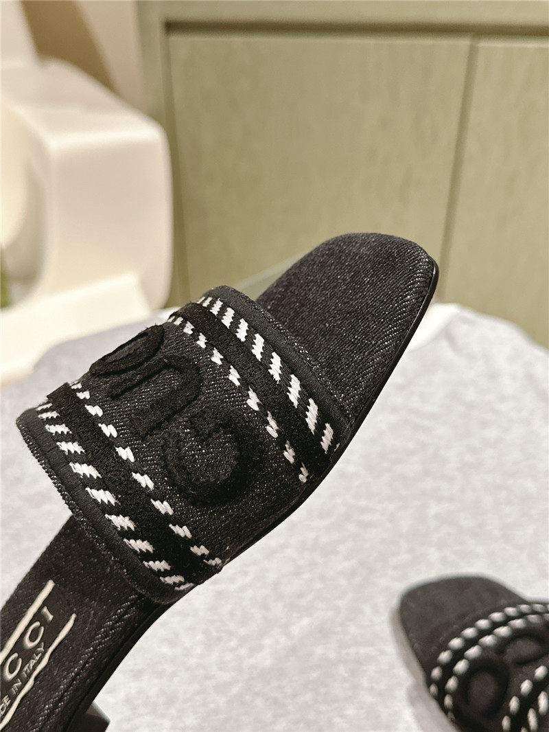 gvc*1 denim slippers Marg*e1a replica shoes