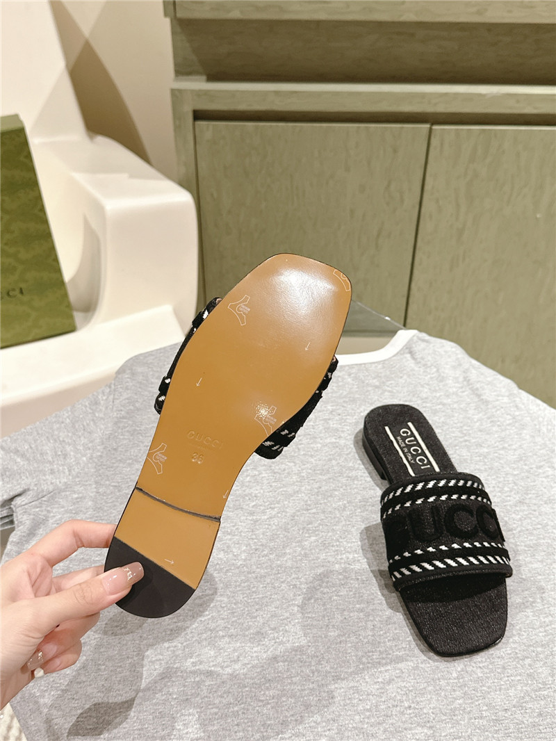 gvc*1 denim slippers Marg*e1a replica shoes