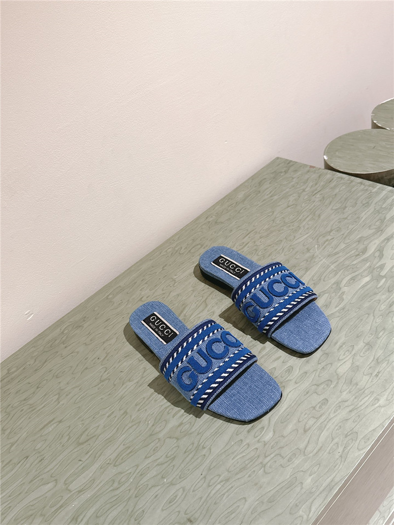 Gucci denim slippers margiela replica shoes