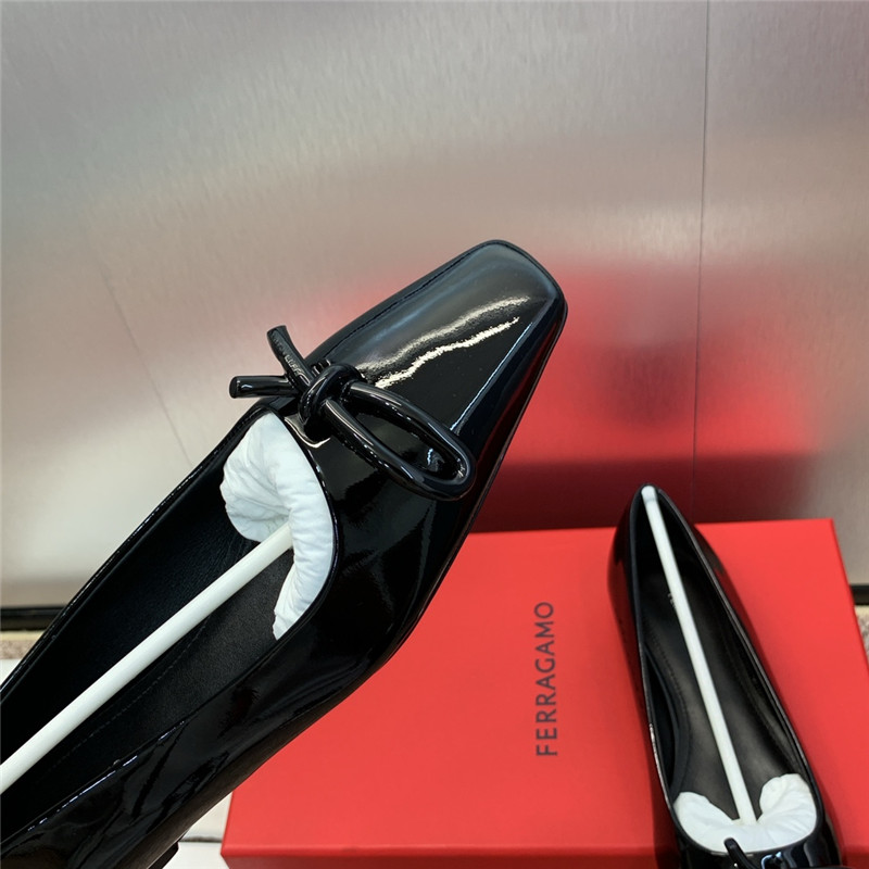 Salvatore Ferragamo bow pumps for women replica shoes