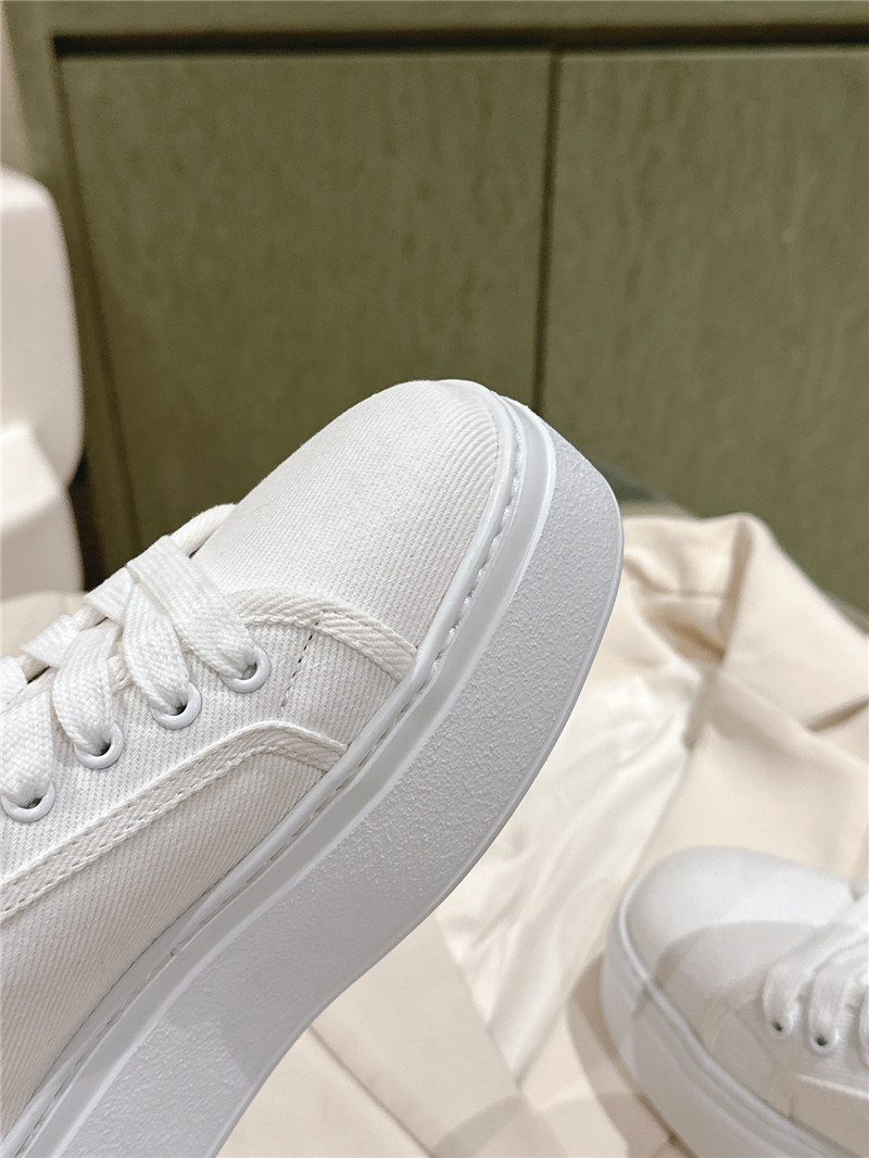 Miu Miu Platform Canvas Sneakers