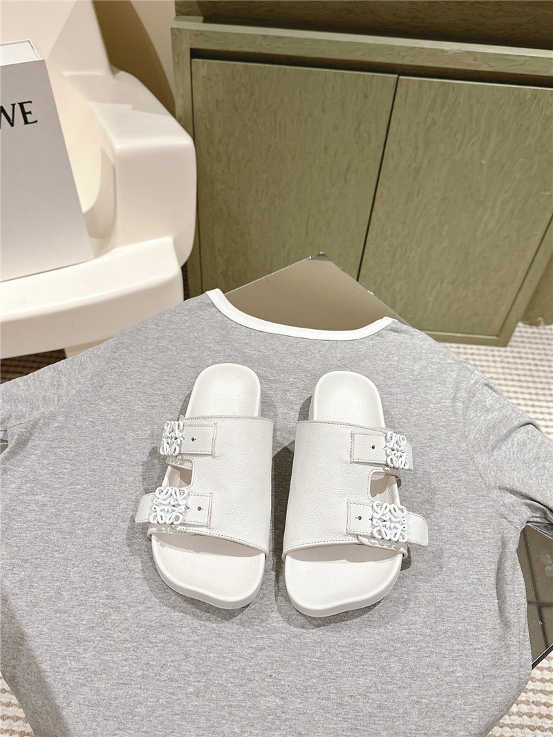 loewe new color matching slippers for couples replica shoes