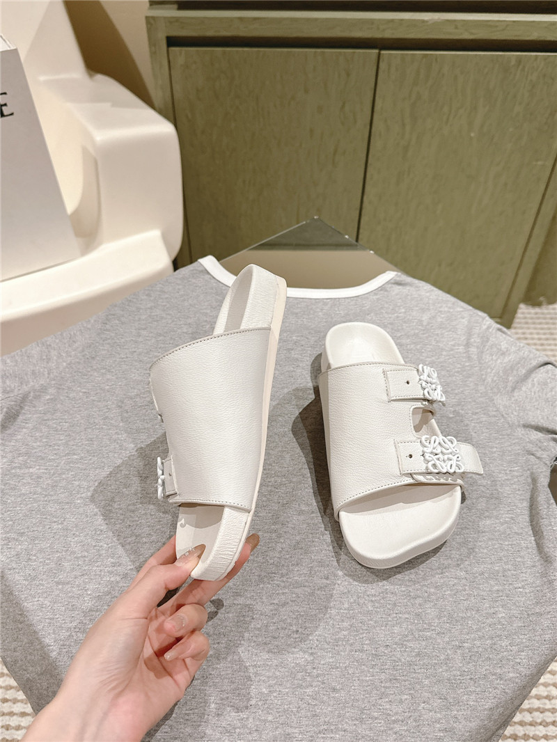 loewe new color matching slippers for couples replica shoes