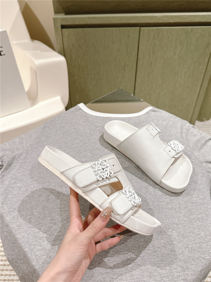 loewe new color matching slippers for couples replica shoes