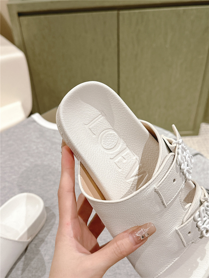 loewe new color matching slippers for couples replica shoes