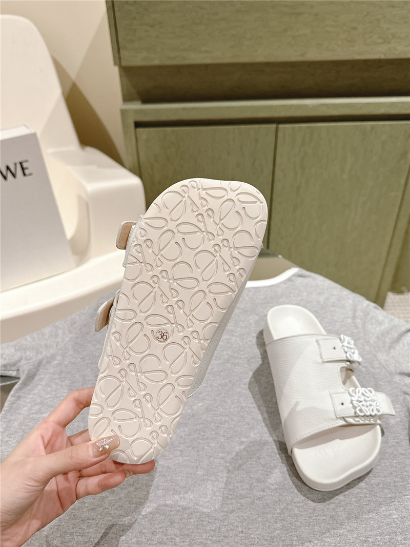 loewe new color matching slippers for couples replica shoes