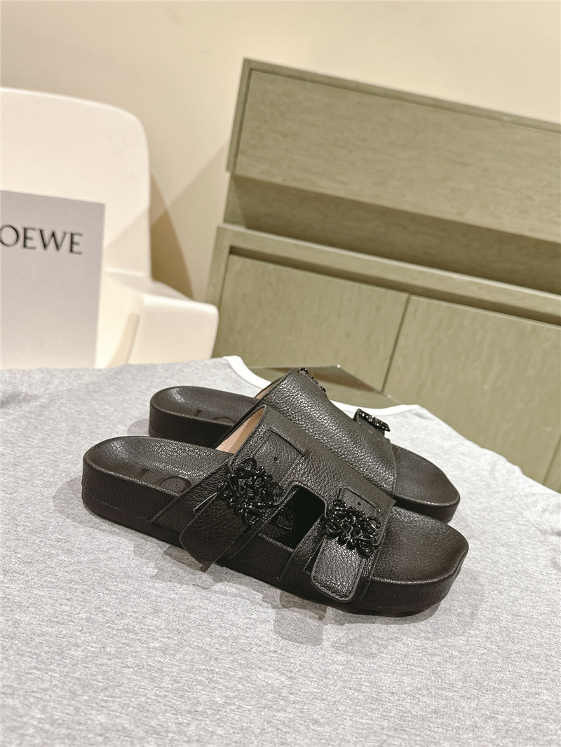 loewe new color matching slippers for couples replica shoes