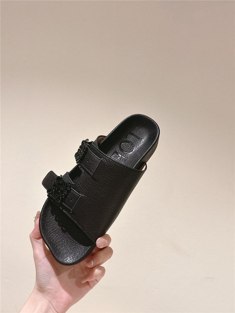 loewe new color matching slippers for couples replica shoes