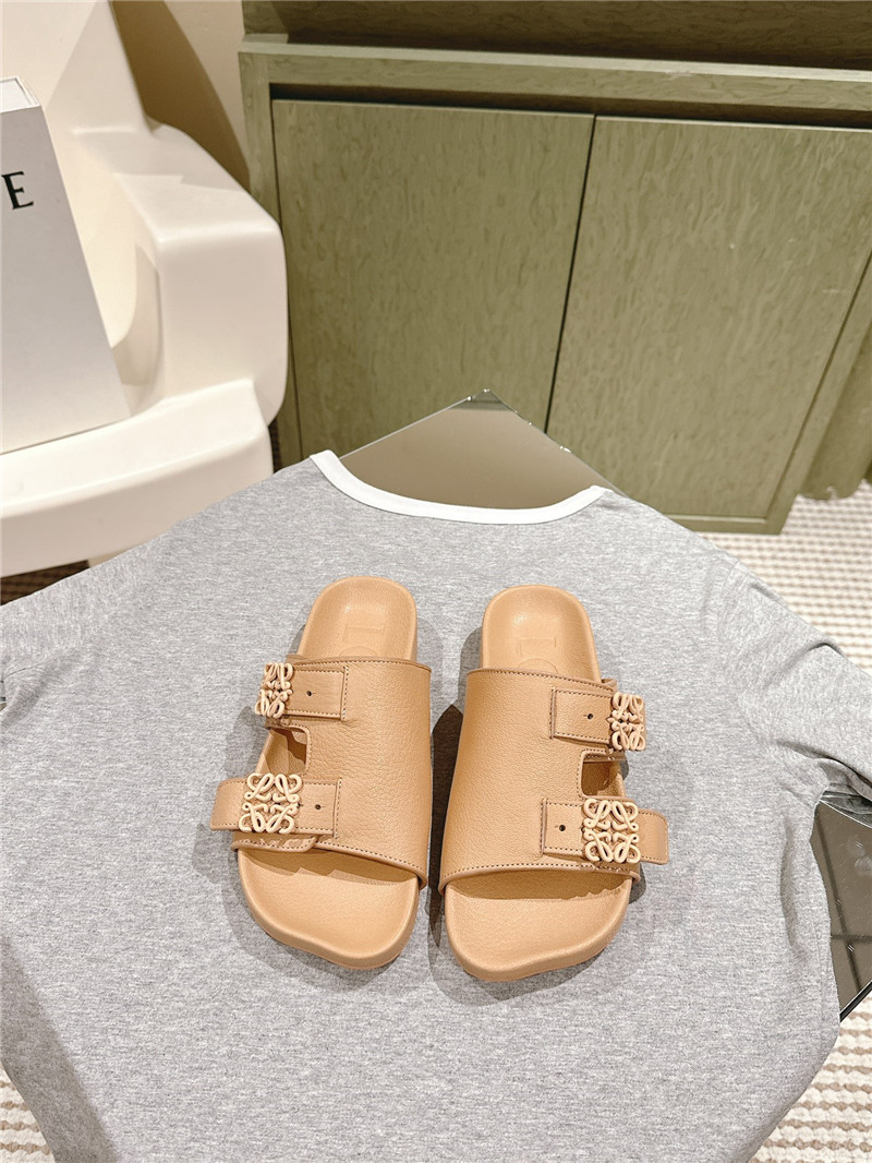 loewe new color matching slippers for couples replica shoes