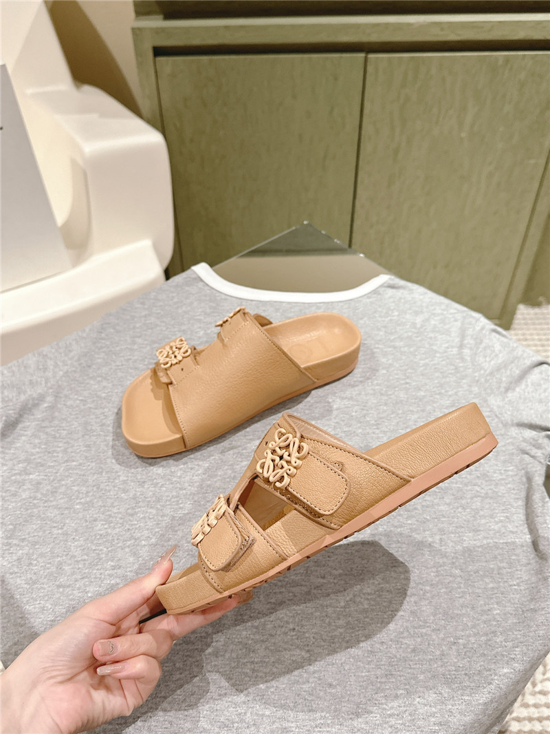 loewe new color matching slippers for couples replica shoes