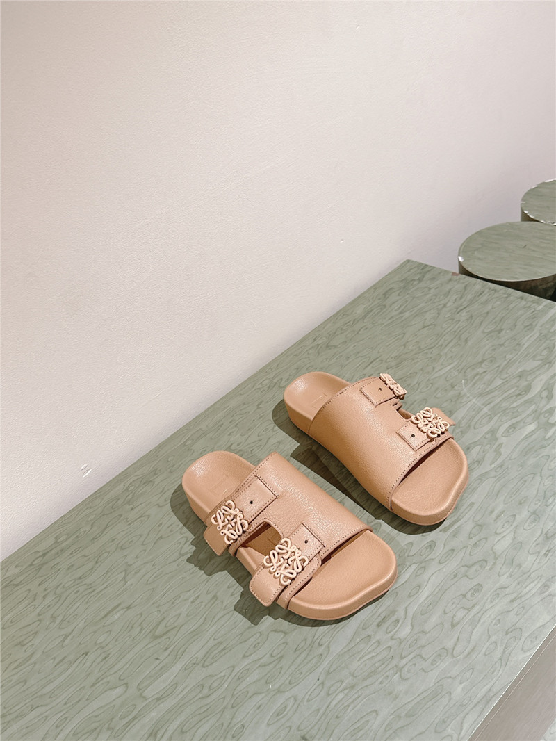 loewe new color matching slippers for couples replica shoes
