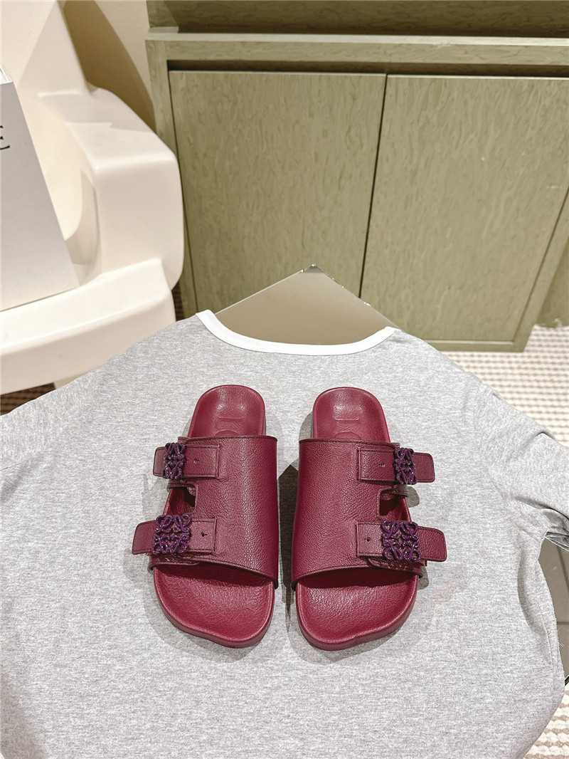 loewe new color matching slippers for couples replica shoes