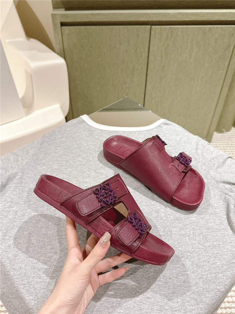 loewe new color matching slippers for couples replica shoes