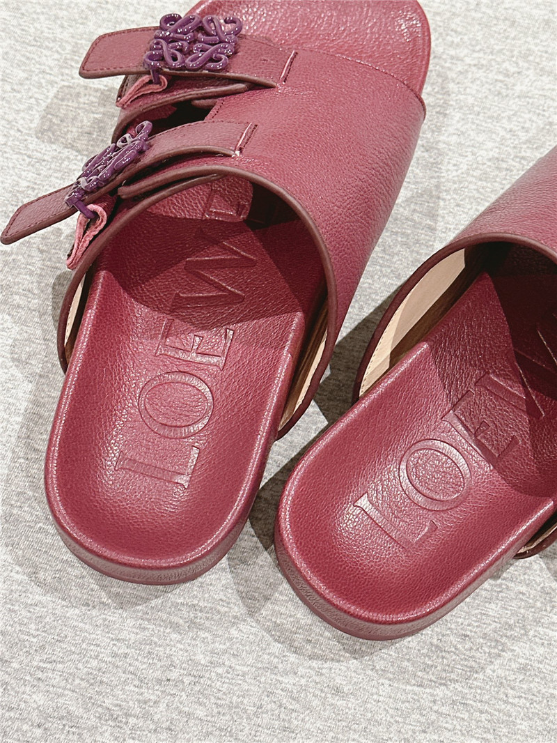 loewe new color matching slippers for couples replica shoes