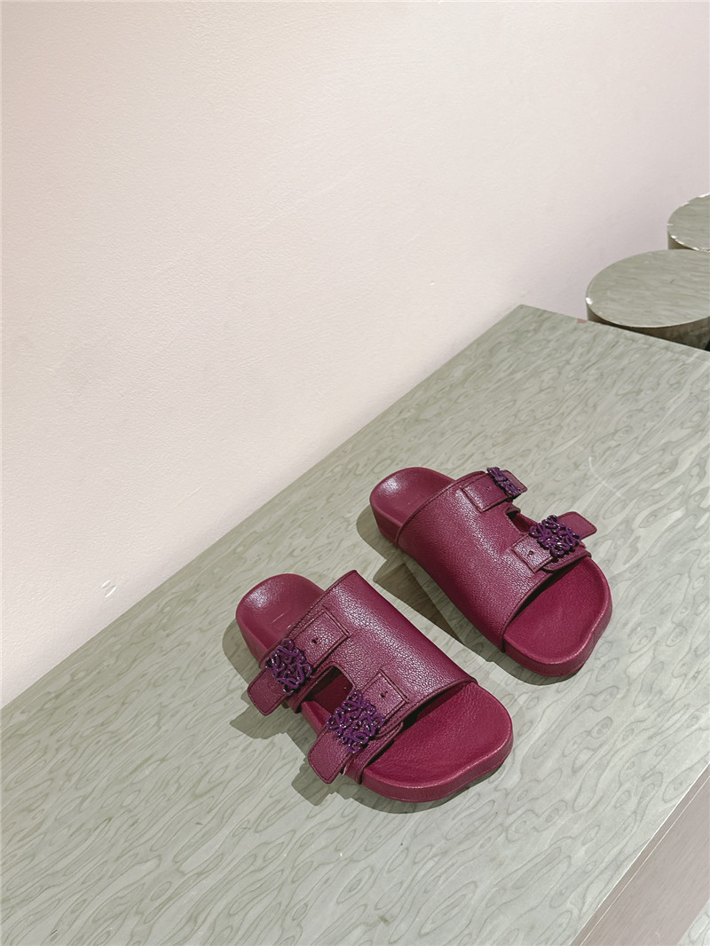 loewe new color matching slippers for couples replica shoes