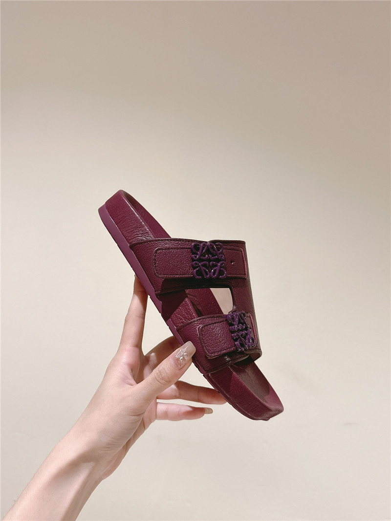 loewe new color matching slippers for couples replica shoes