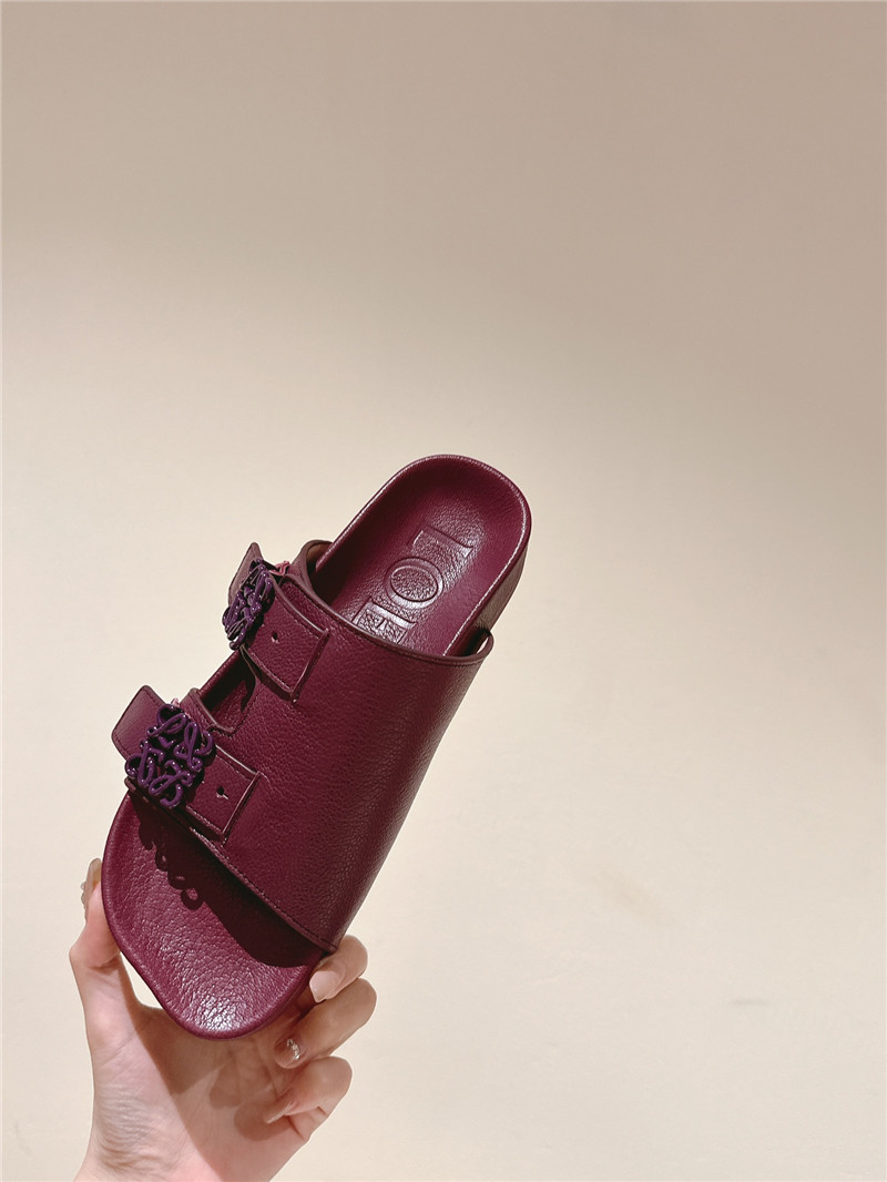 loewe new color matching slippers for couples replica shoes