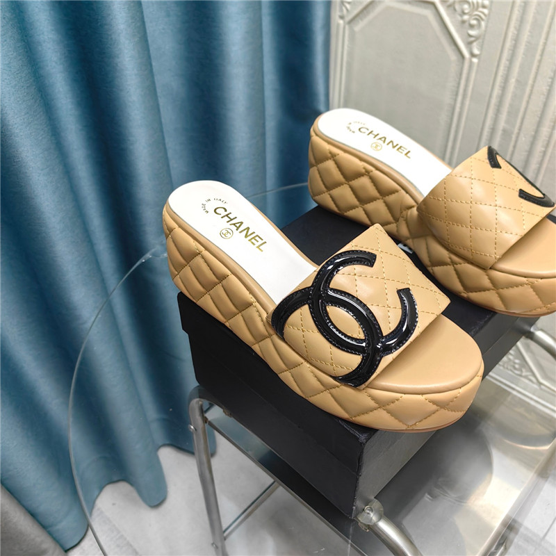 Ch**el large pair of c slippers replica shoes