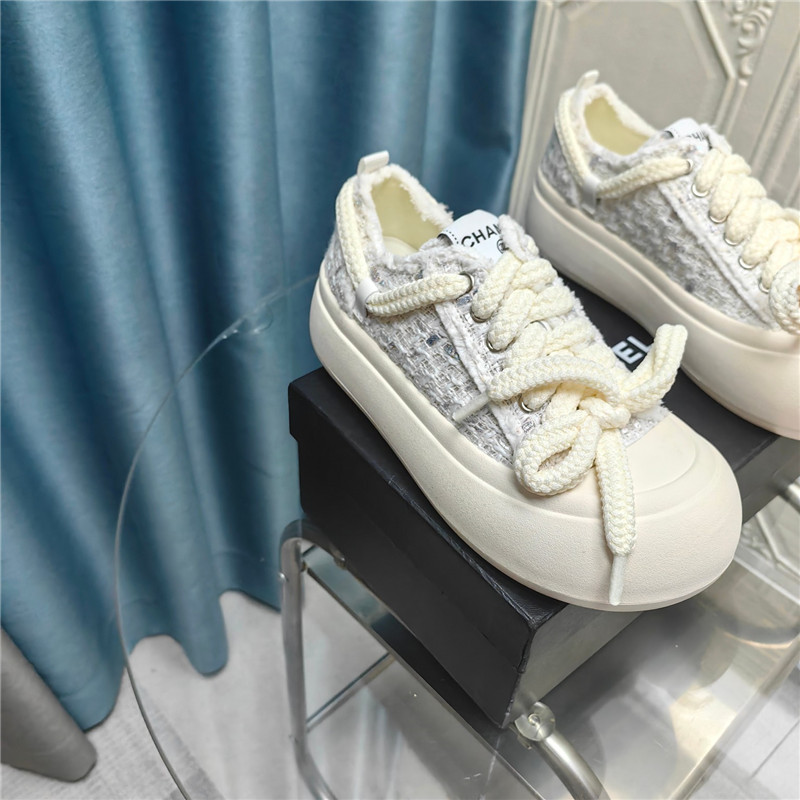 Ch**el platform canvas sneakers sale