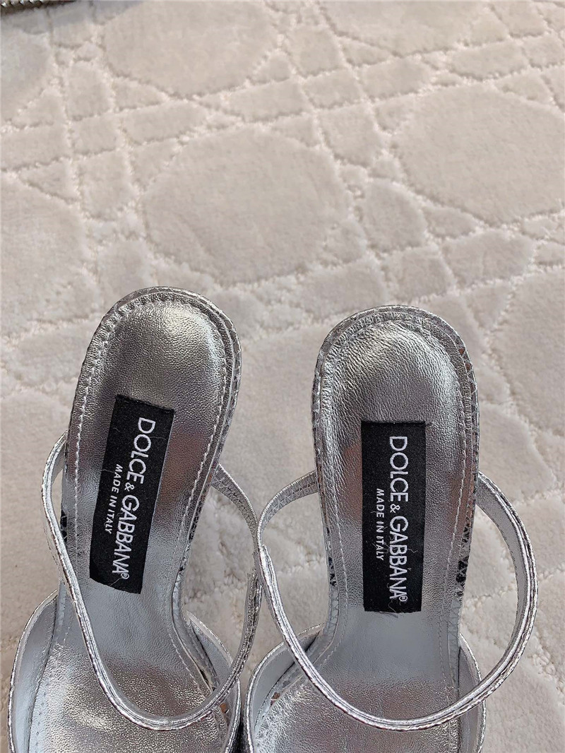 Dolce & Gabbana d&g rhinestone high heels replica shoes