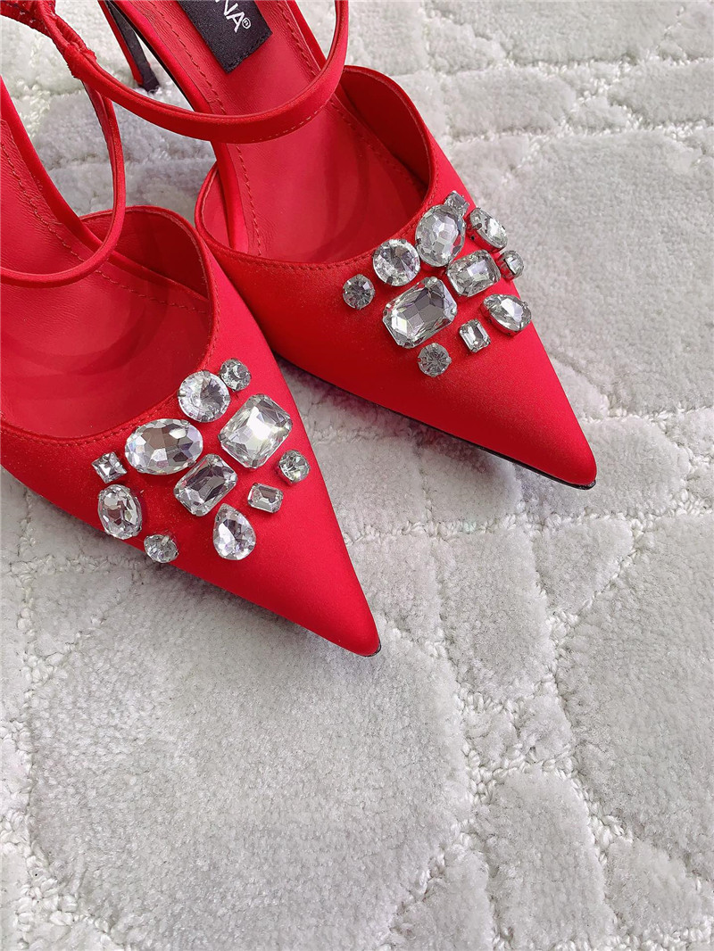 Dolce & Gabbana d&g rhinestone high heels replica shoes
