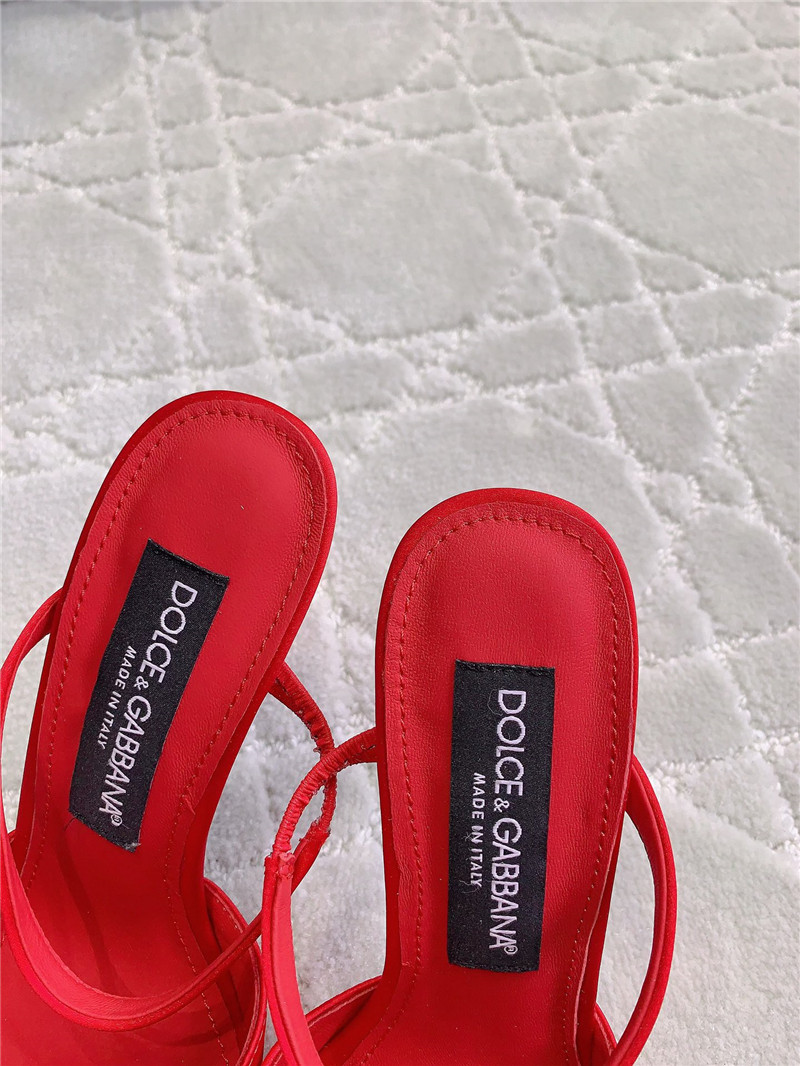 Dolce & Gabbana d&g rhinestone high heels replica shoes